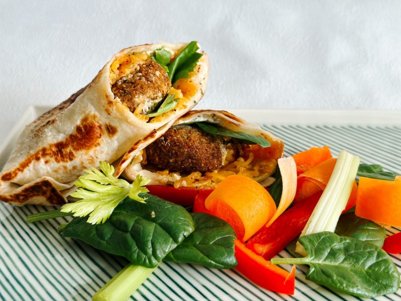 Buritto cu falafel